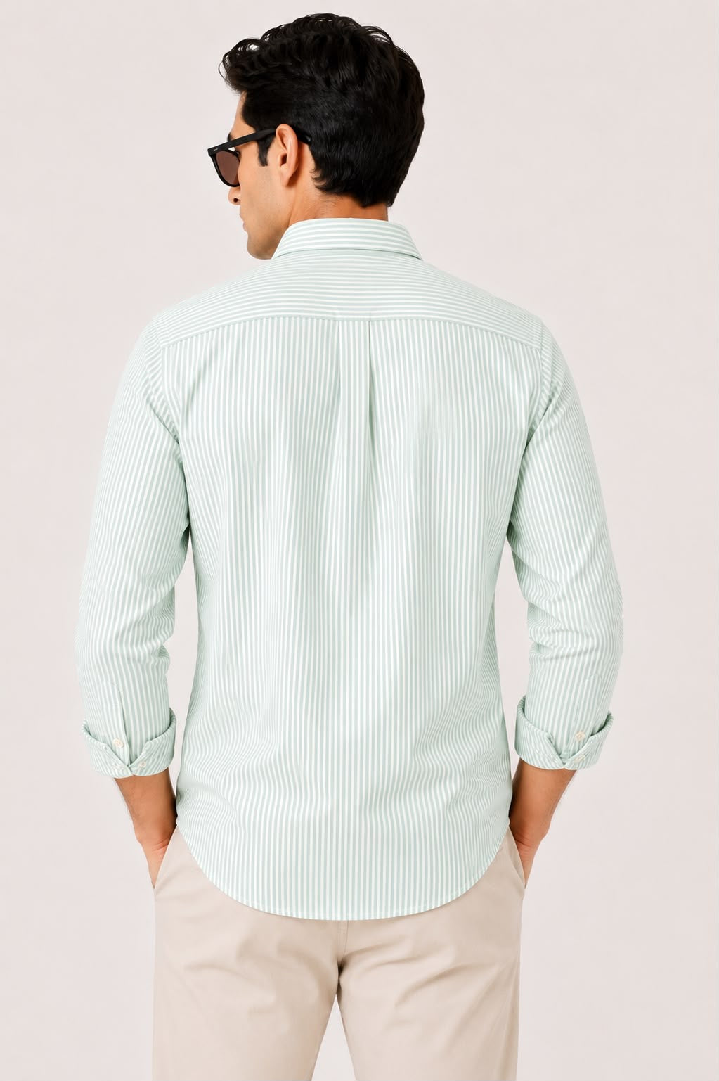 Pista Green Striped Shirt