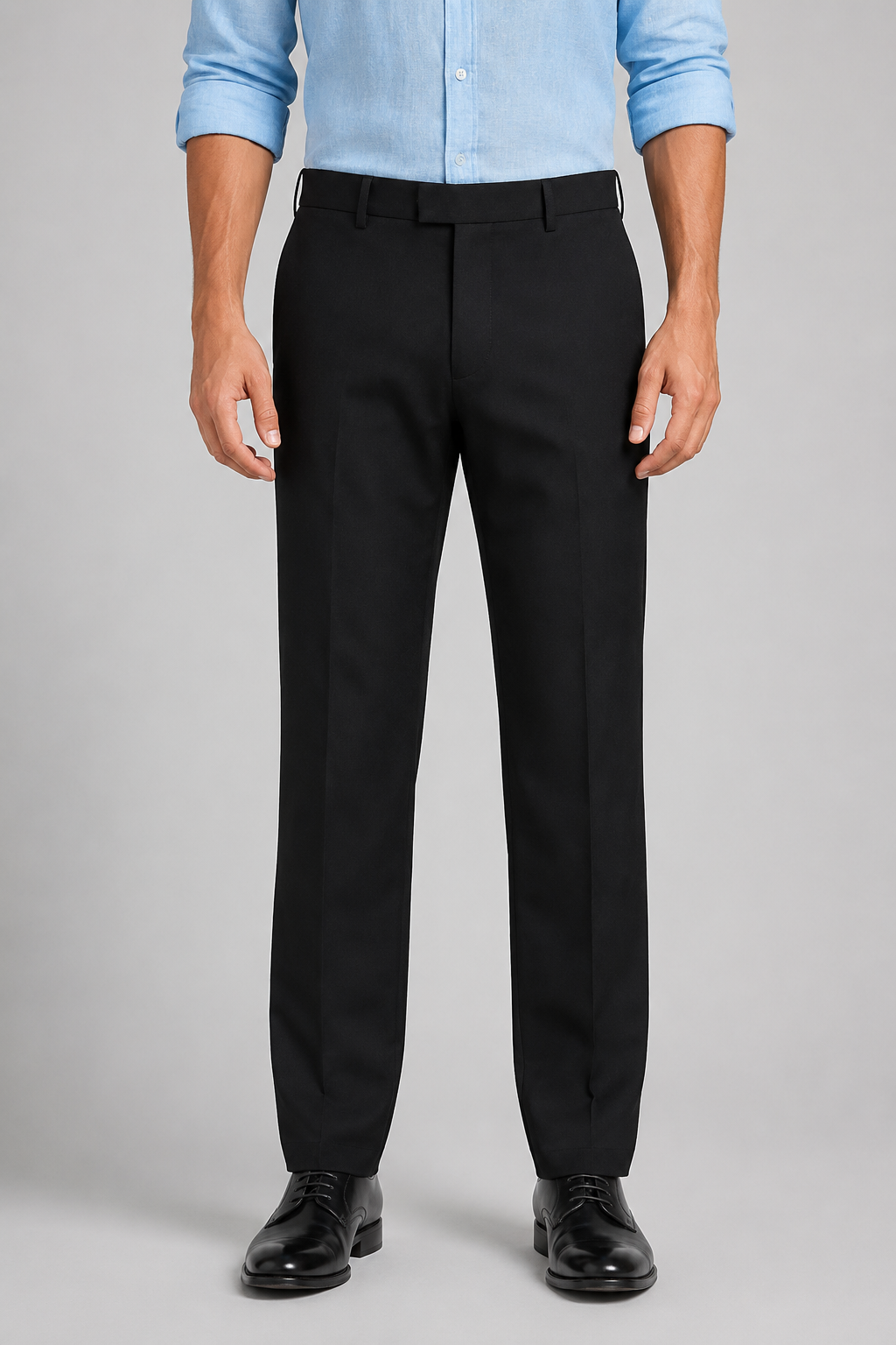 Black Relaxed Fit Trousers