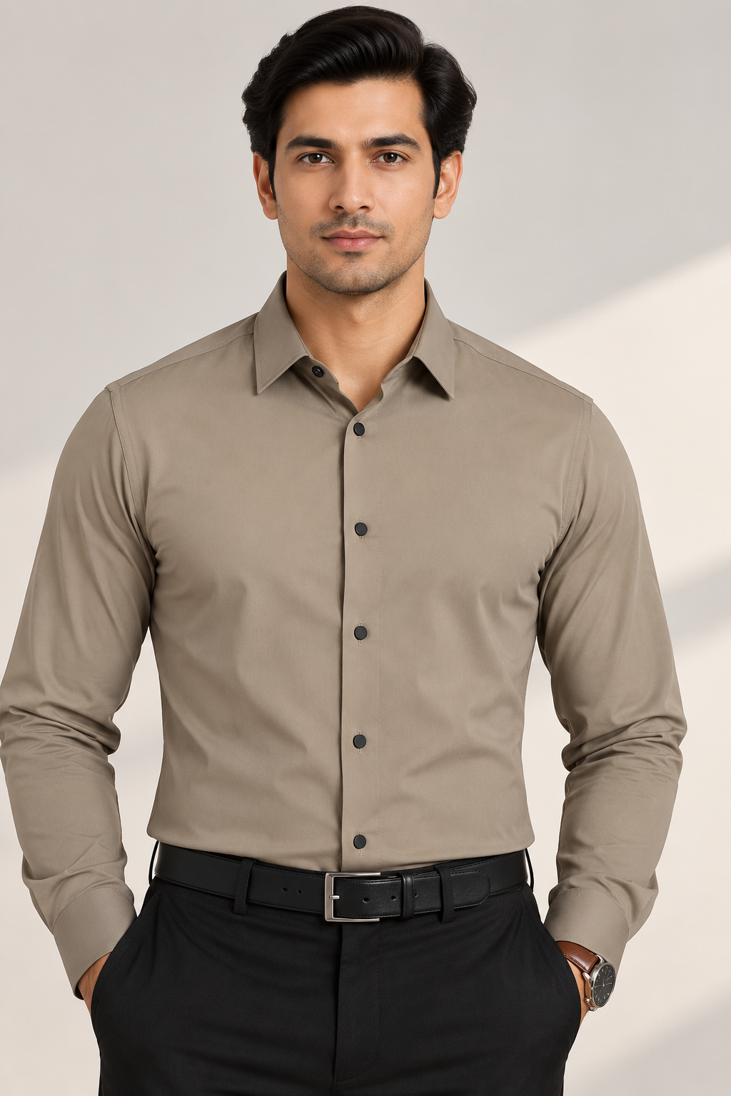 Mocha Walnut Lycra Shirt