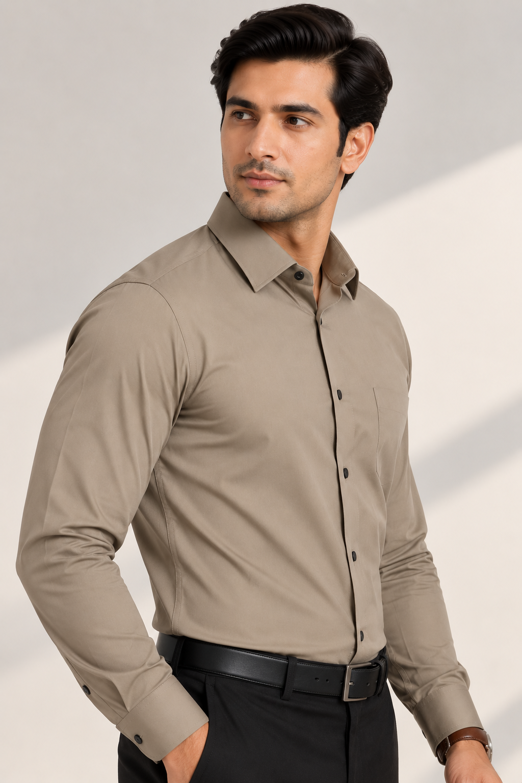 Mocha Walnut Lycra Shirt