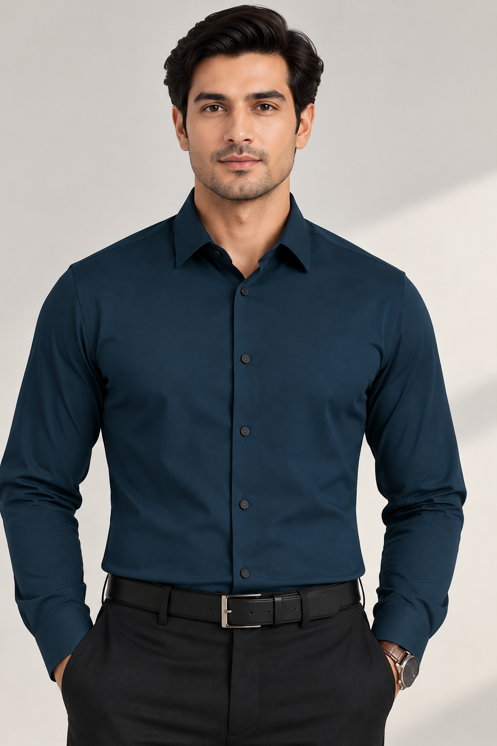 Midnight Navy Lycra Shirt