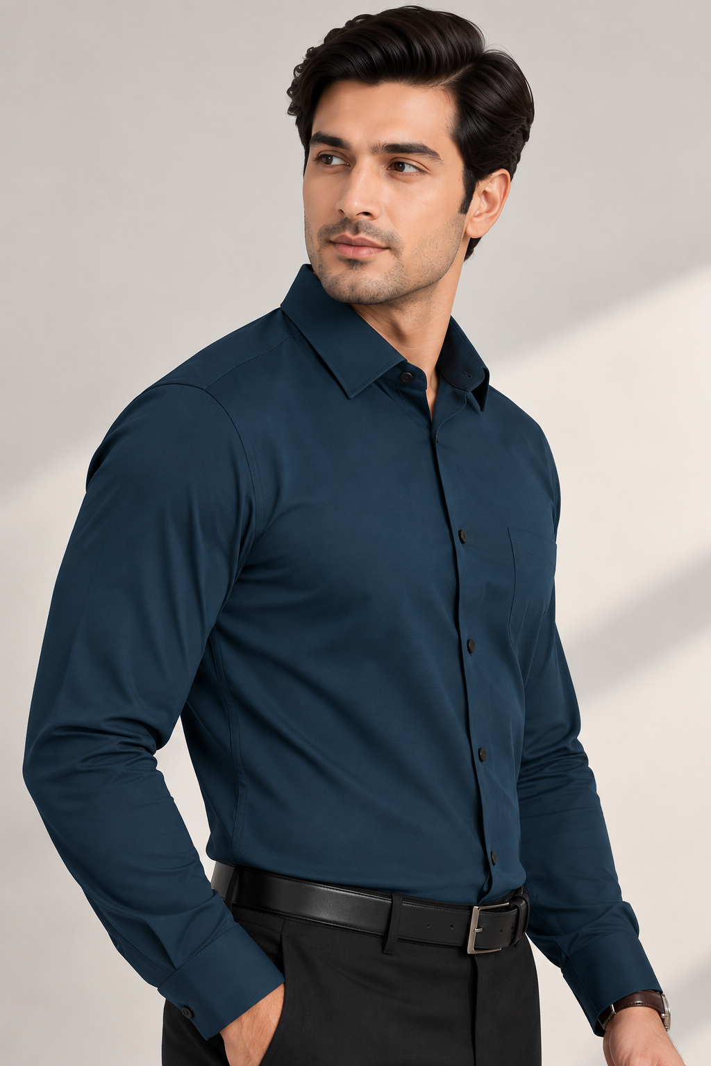 Midnight Navy Lycra Shirt