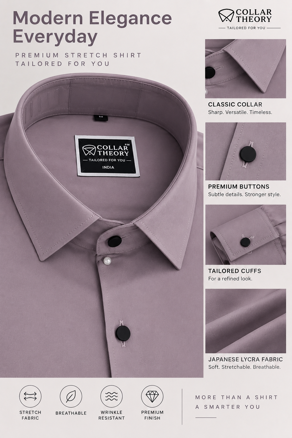 Lavender Mist Lycra Shirt