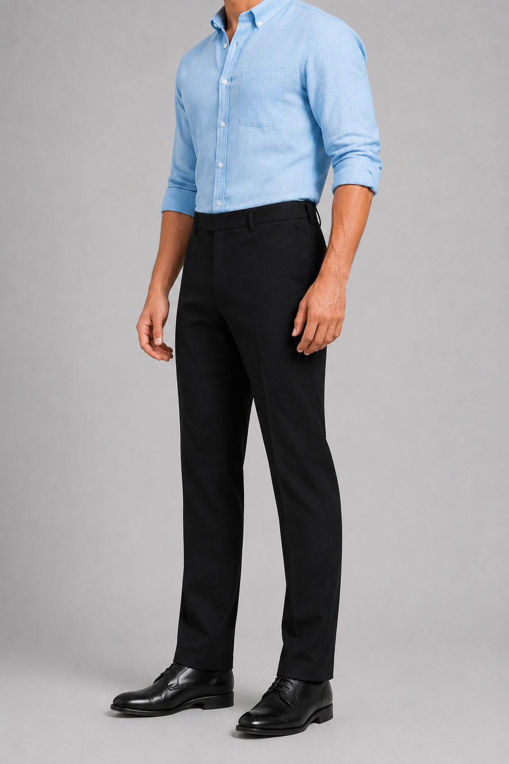 Black Relaxed Fit Trousers