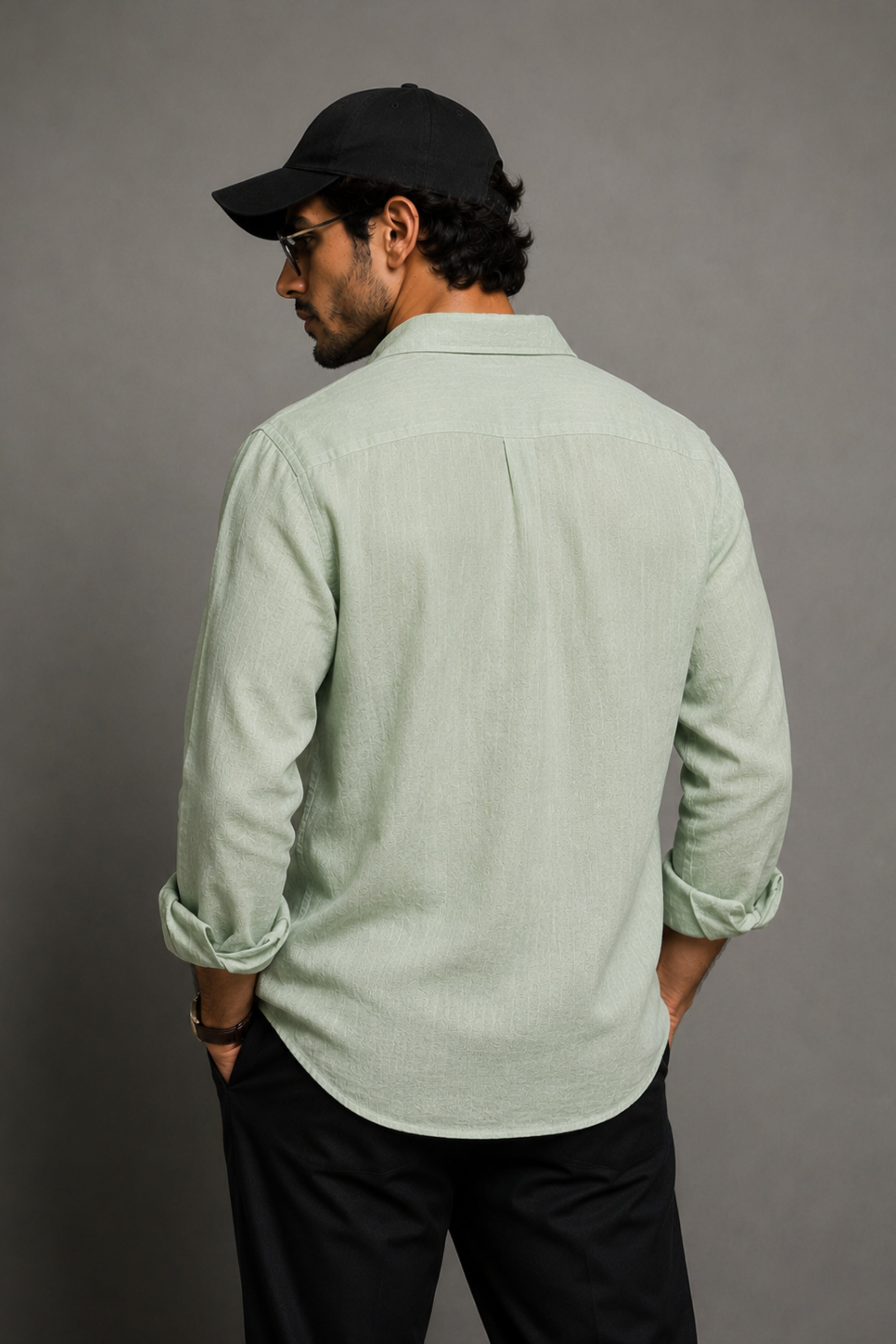 Pista Green Linen Shirt