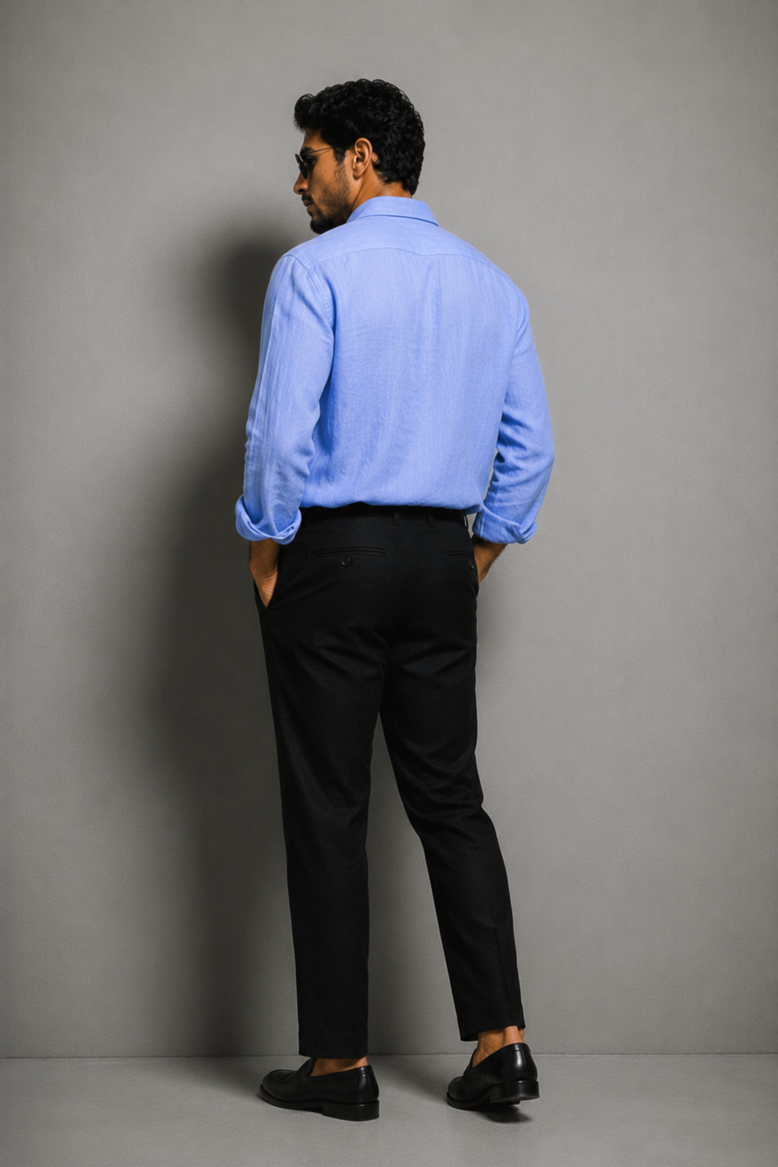 Sky Blue Linen Shirt