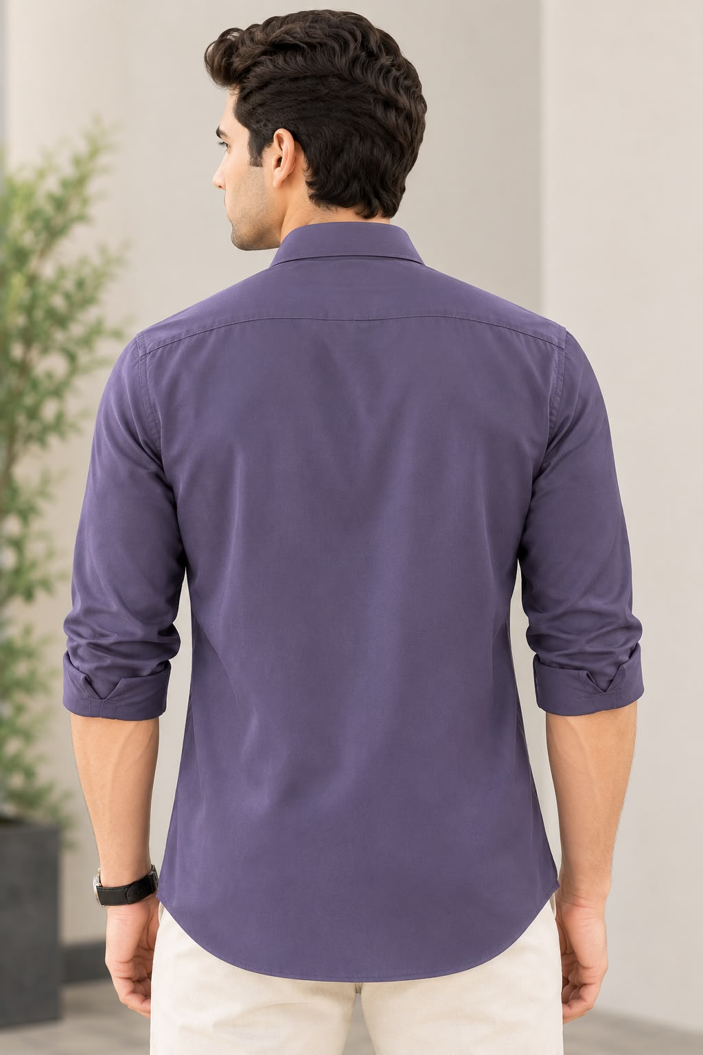 Plum Violet Lycra Shirt