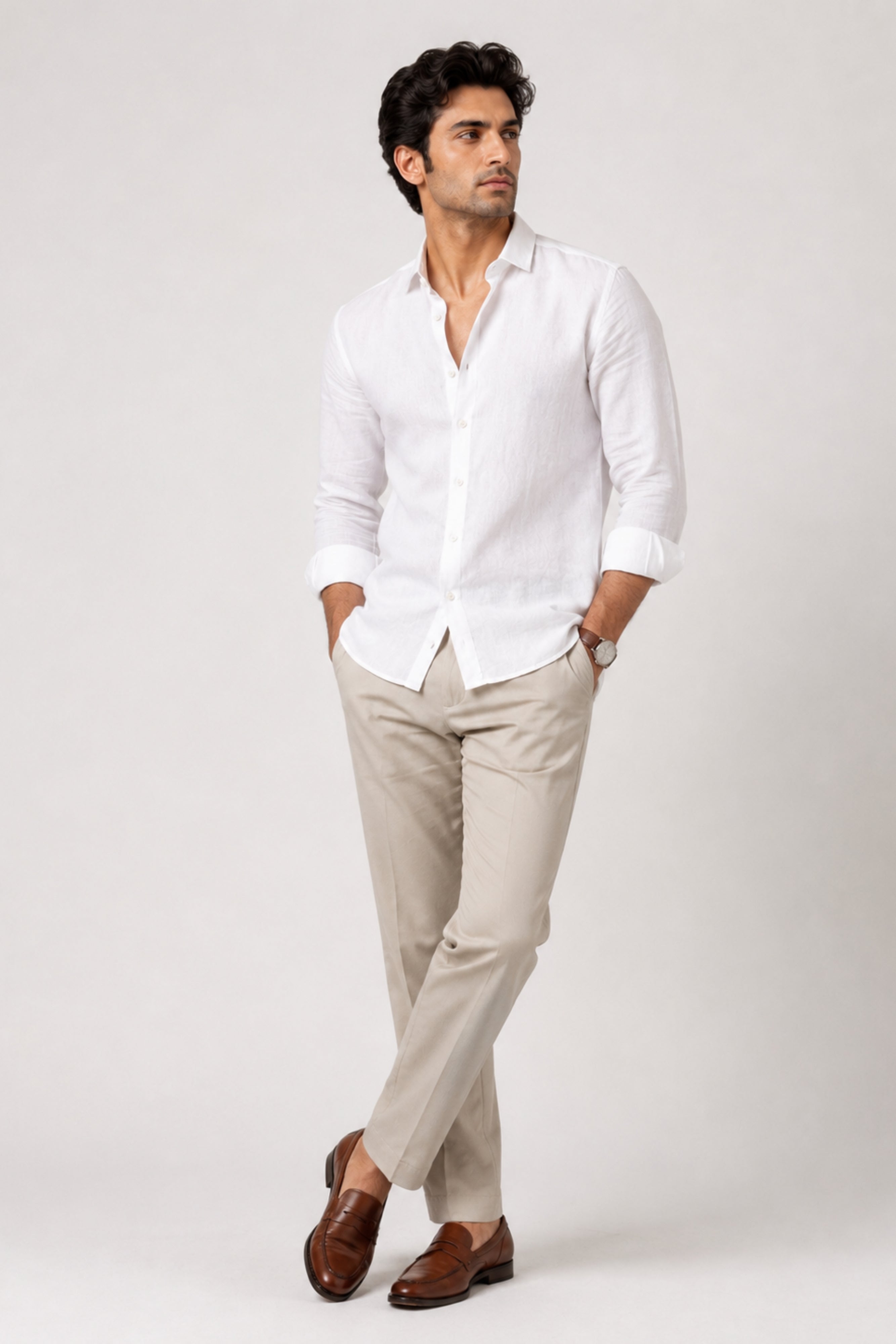 White Linen Shirt
