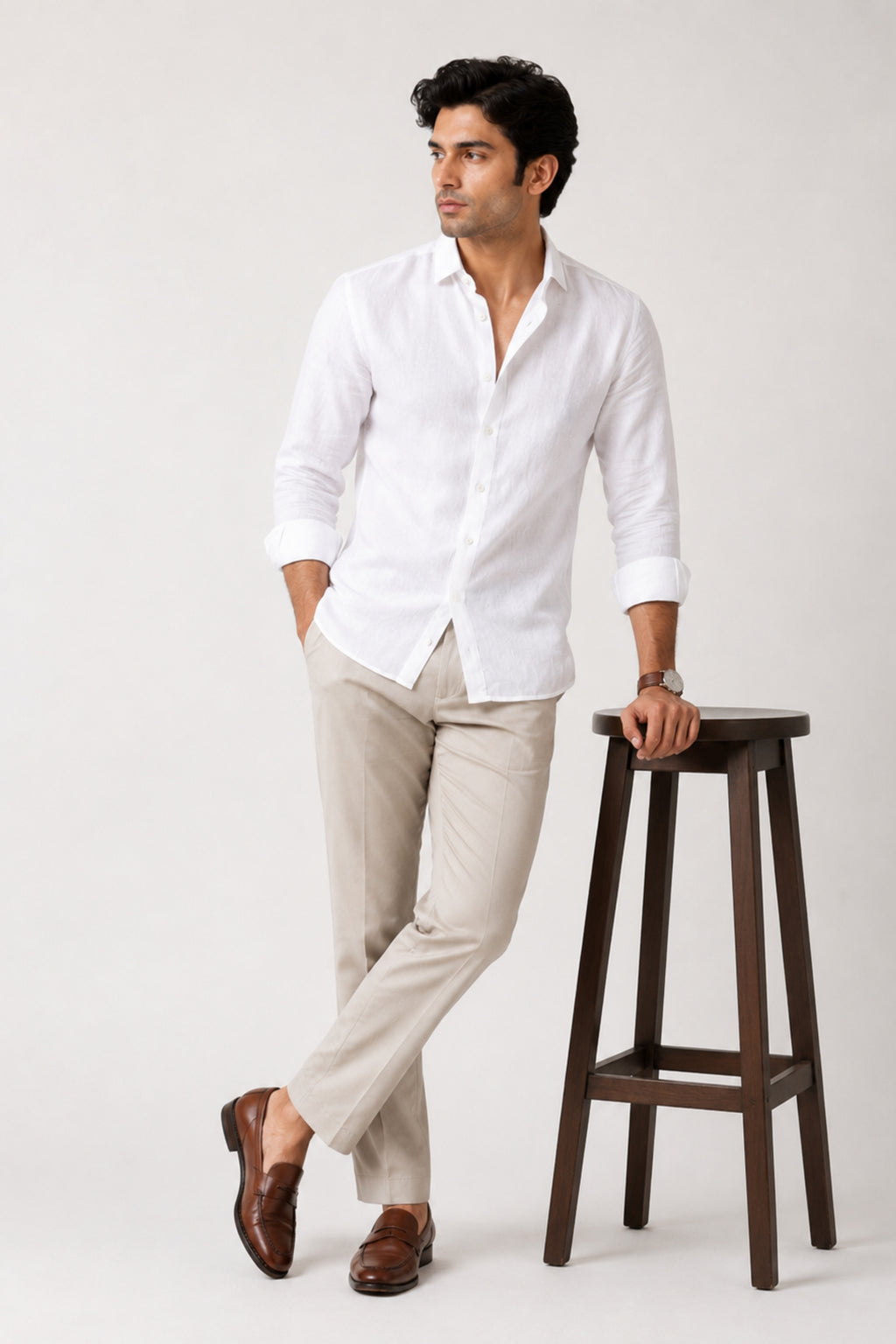 White Linen Shirt