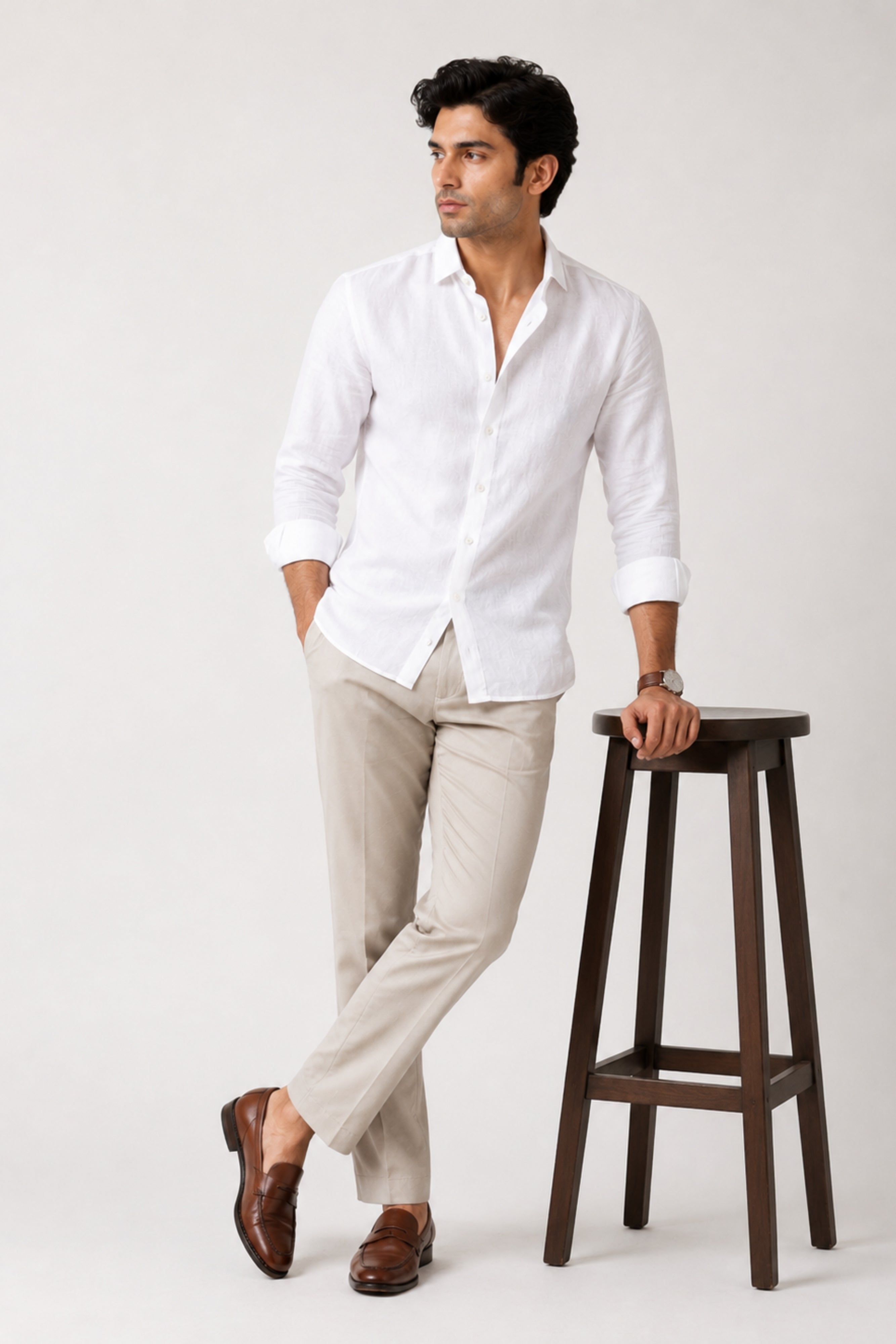 White Linen Shirt