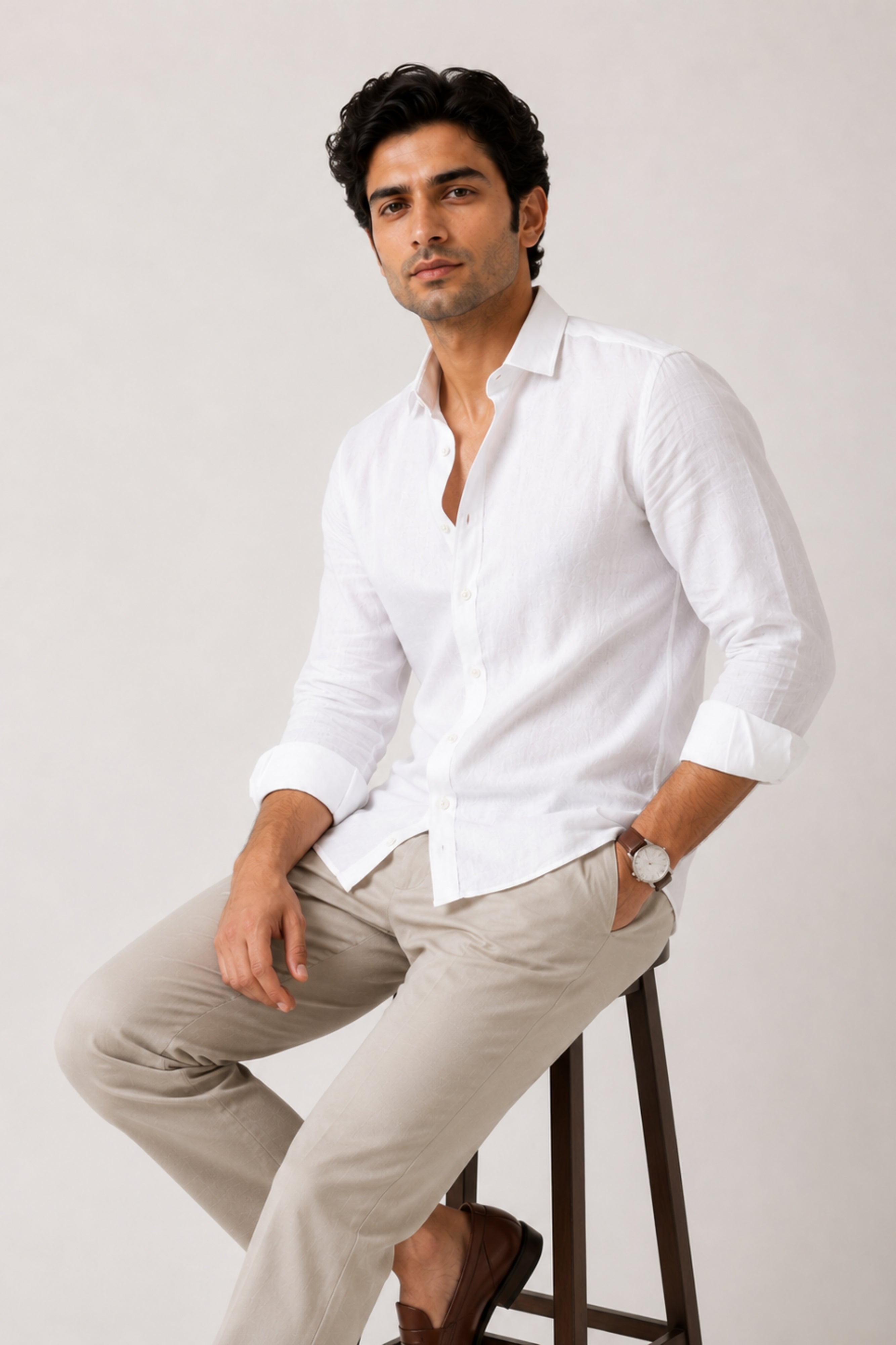 White Linen Shirt