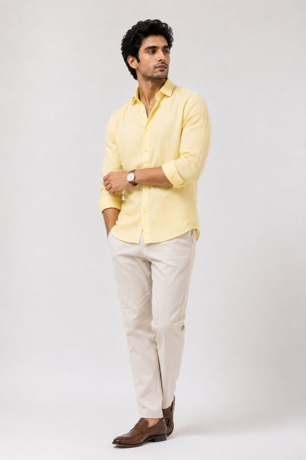 Yellow Linen Shirt