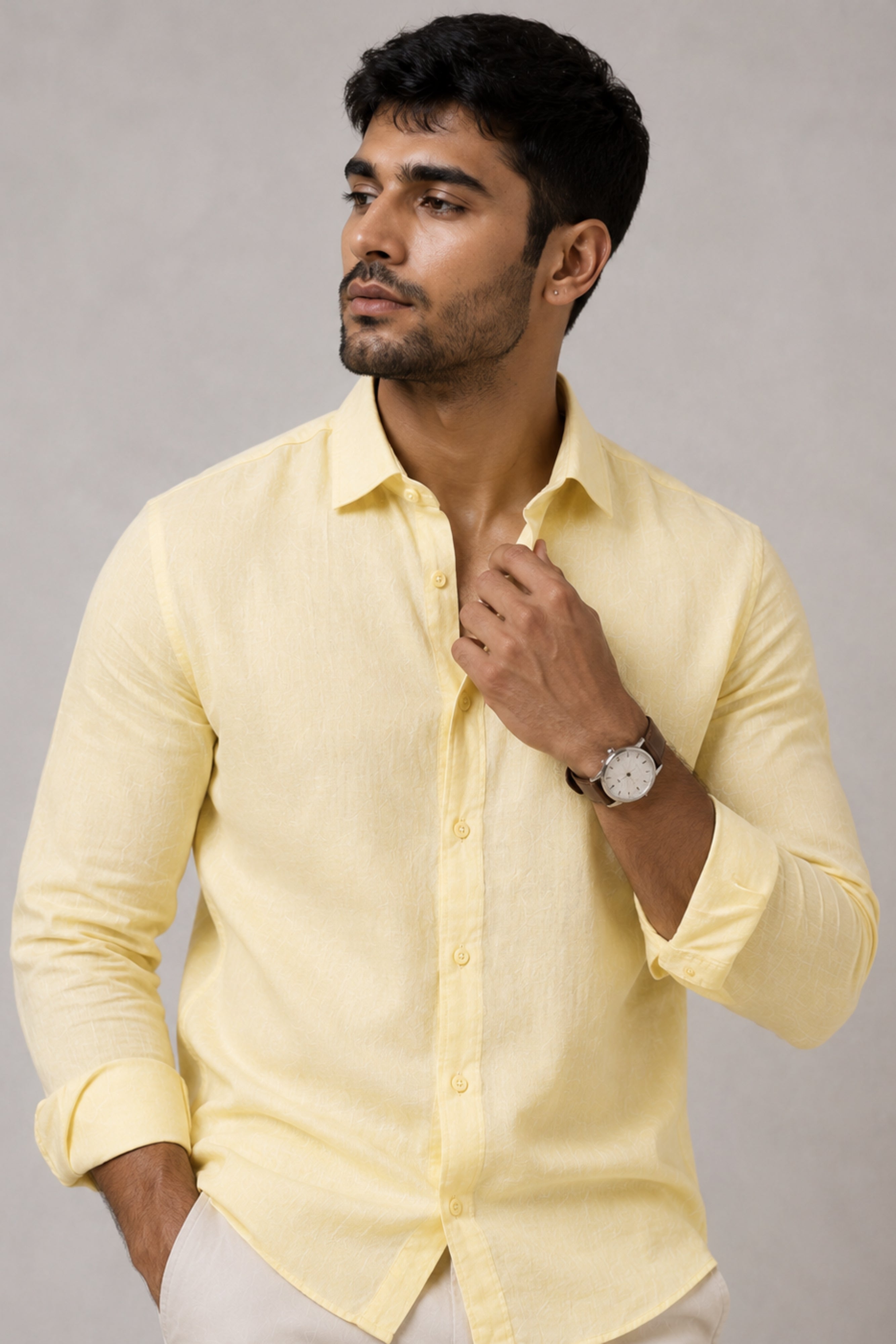 Yellow Linen Shirt