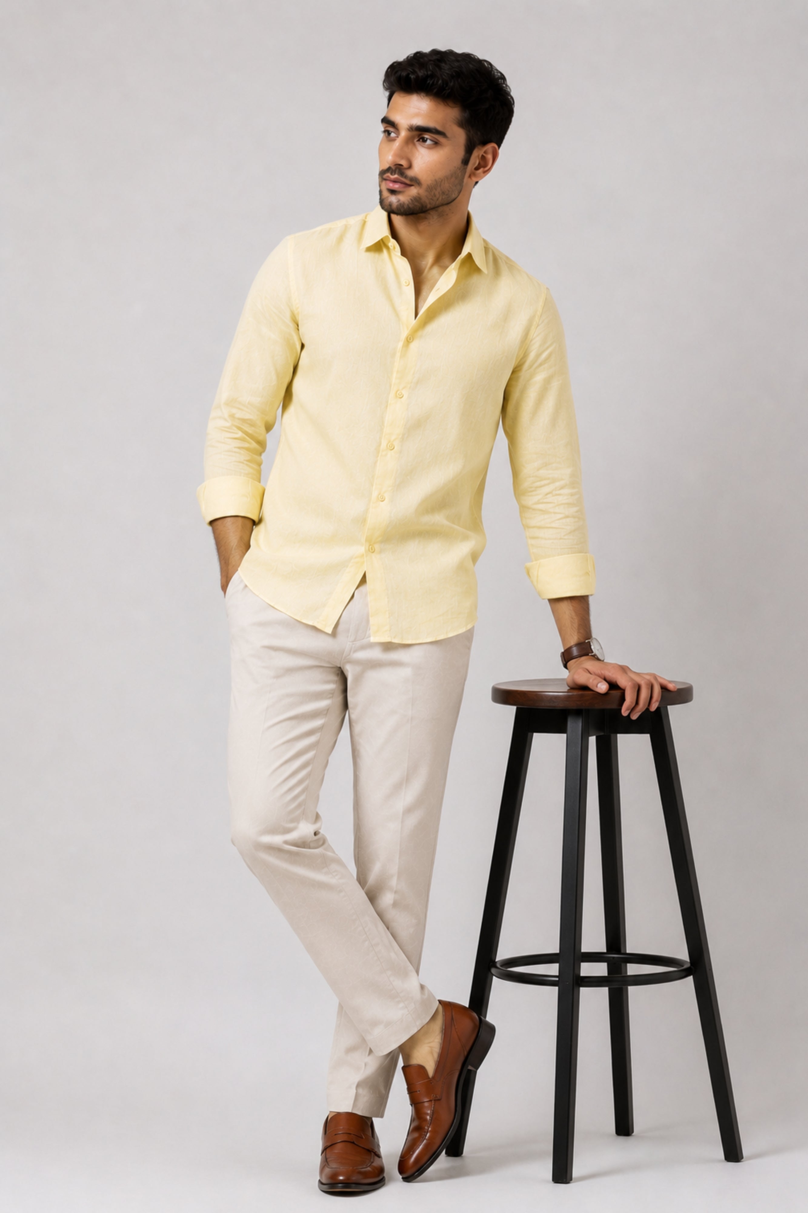 Yellow Linen Shirt