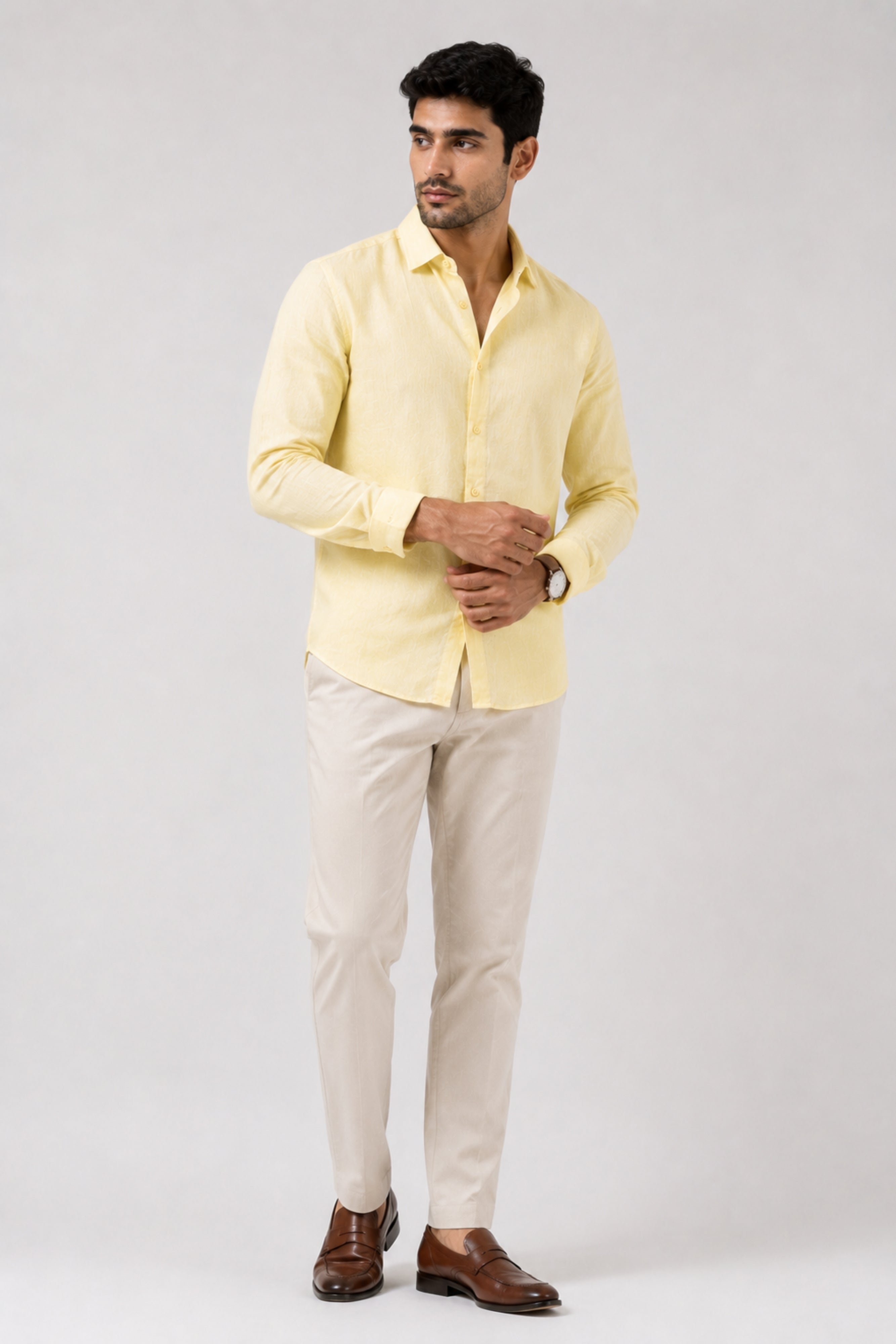 Yellow Linen Shirt