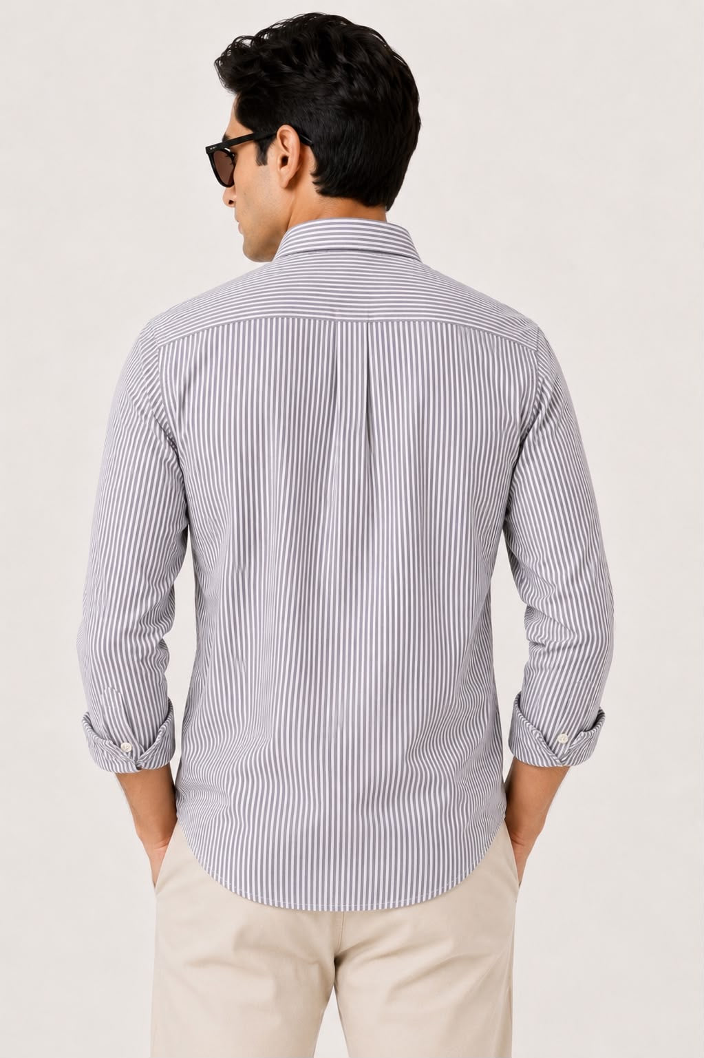 Grey Striped Shirt